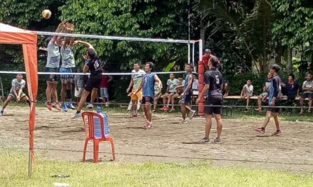 Pembangunan Lapangan Selesai, Tim Voli Adakan Event Tingkat Kecamatan